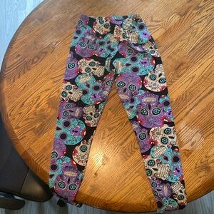 Sugar skull leggings